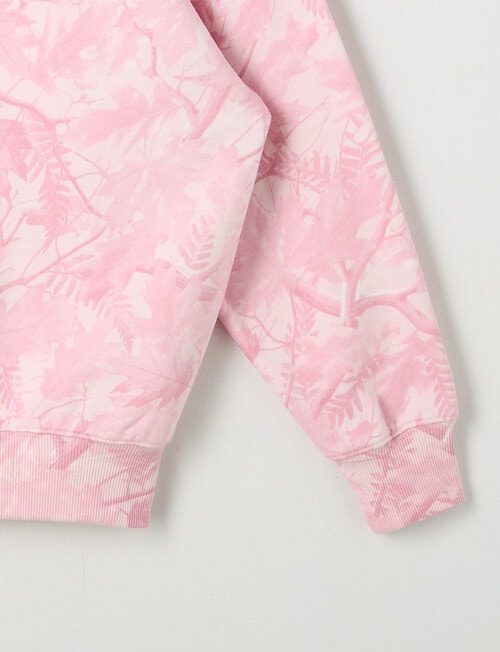 Switch Foliage Camo Oversized Sweatshirt, Pink product photo View 03 L