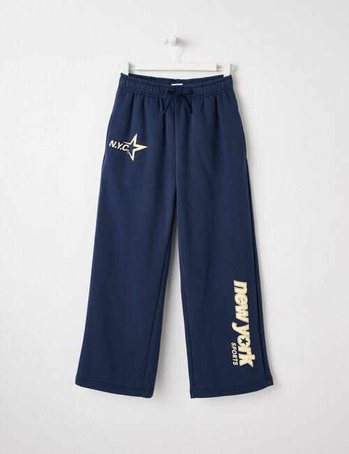 Switch New York Sports Wide Leg Trackpant, Navy product photo