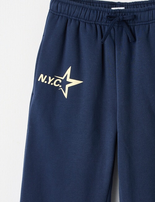 Switch New York Sports Wide Leg Trackpant, Navy product photo View 03 L
