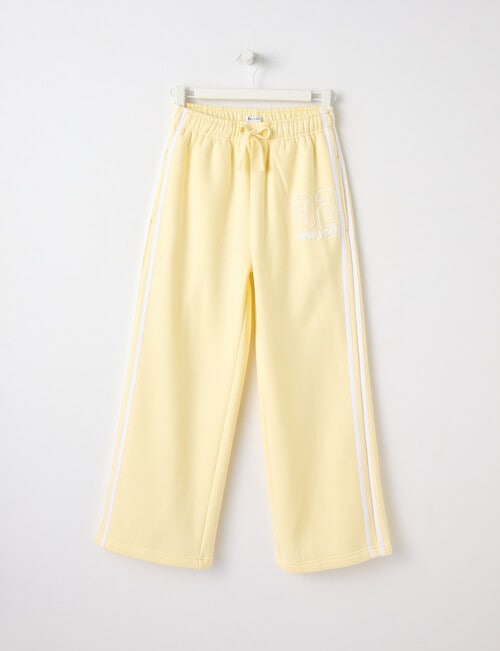 Switch New York Sports Wide Leg Tape Trackpant, Butter product photo
