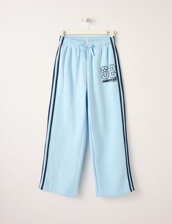 Switch New York Sports Wide Leg Tape Trackpant, Baby Blue product photo