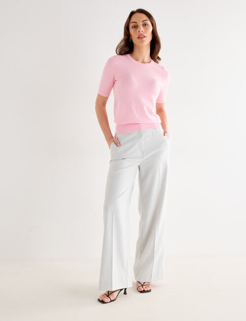 Oliver Black Short Sleeve Textured Jumper, Blossom product photo View 03 L