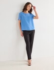 Oliver Black Double Layer Top, Deep Blue product photo View 03 S
