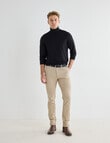North South Merino Merino Roll Neck Jumper, Black product photo View 03 S