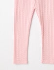 Mac & Ellie Jacquard Heart Legging, Blush product photo View 02 S
