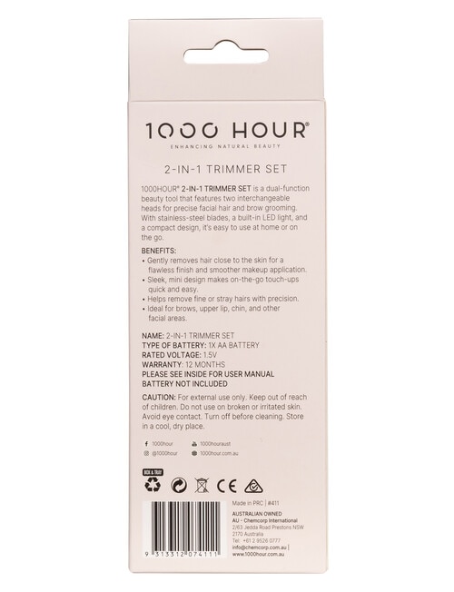 1000HR 2-in-1 Trimmer Set product photo View 04 L