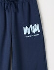 Switch New York Sports Wide Leg Trackpant, Navy product photo View 02 S