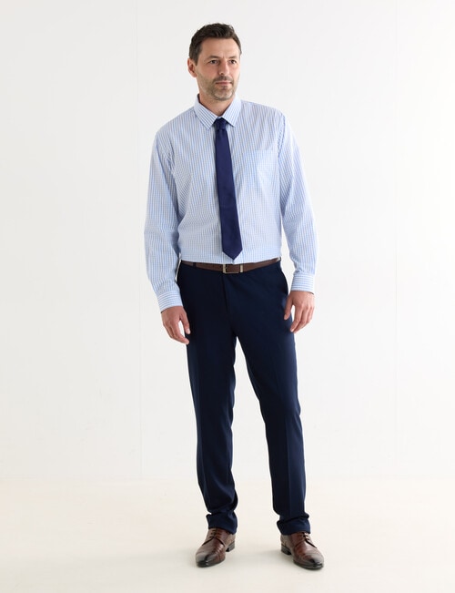 Chisel Check Long Sleeve Shirt, Blue product photo View 03 L