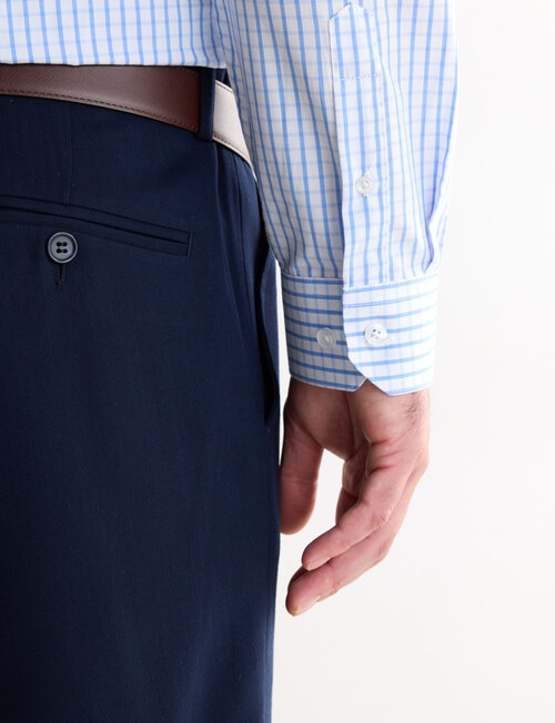 Chisel Check Long Sleeve Shirt, Blue product photo View 04 L