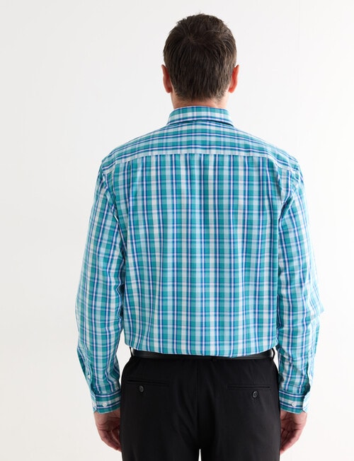 Chisel Check Long Sleeve Shirt, Green product photo View 02 L