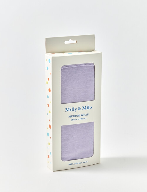 Milly & Milo Merino Wrap, Galactic Lilac product photo View 02 L