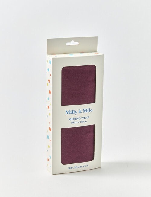 Milly & Milo Merino Wrap, Cherry Lacquer product photo View 02 L