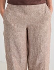 Zest Linen Barrel Pant, Praline product photo View 04 S