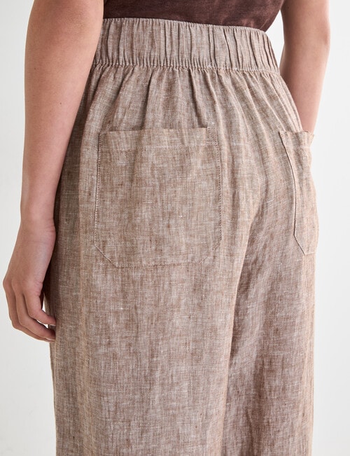 Zest Linen Barrel Pant, Praline product photo View 05 L