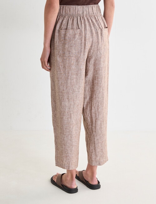 Zest Linen Barrel Pant, Praline product photo View 02 L