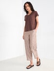 Zest Linen Barrel Pant, Praline product photo View 03 S