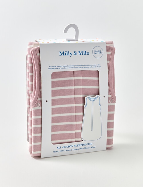 Milly & Milo Sleep Bag, 3-24M,Misty Rose product photo View 04 L
