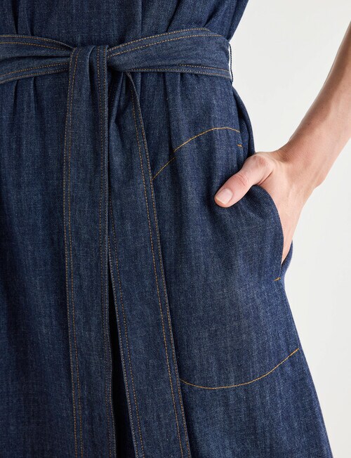 Jigsaw Ola Chambray Dress, Blue Wash product photo View 05 L