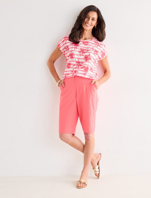 Ella J Classic Shorts, Coral product photo View 03 L