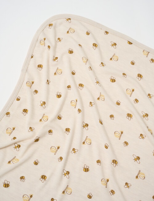 Milly & Milo Merino Wrap, Bee Print product photo View 03 L