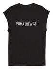 Puma Graphic Cutoff Tank, Black product photo View 02 S