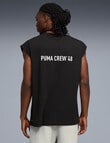 Puma Graphic Cutoff Tank, Black product photo View 04 S