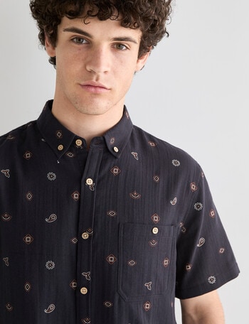 Tarnish Bellerose Duo Layer Shirt, Black product photo
