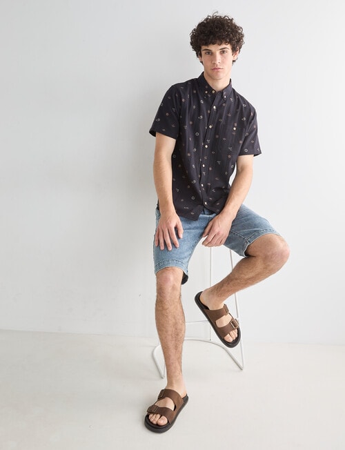 Tarnish Bellerose Duo Layer Shirt, Black product photo View 03 L