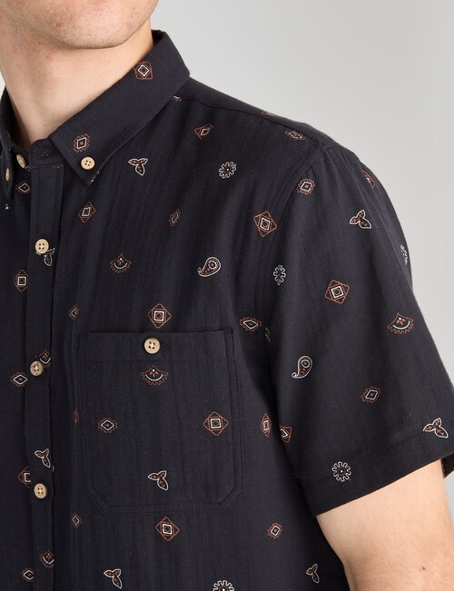 Tarnish Bellerose Duo Layer Shirt, Black product photo View 04 L