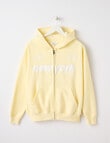 Switch New York Sports Oversized Zip Up Hoodie, Butter product photo