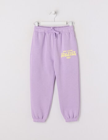 Mac & Ellie Cuff Logo Trackpant, Lilac product photo