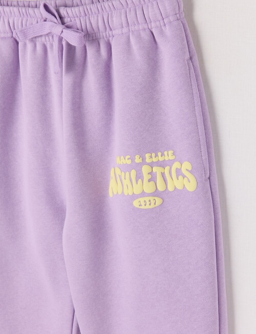 Mac & Ellie Cuff Logo Trackpant, Lilac product photo View 02 L