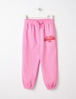 Mac & Ellie Cuff Logo Trackpant, Candy product photo
