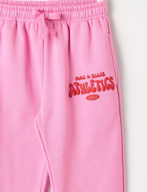 Mac & Ellie Cuff Logo Trackpant, Candy product photo View 02 L