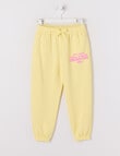 Mac & Ellie Cuff Logo Trackpant, Butter product photo