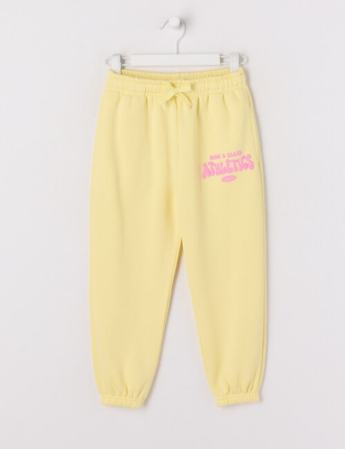 Mac & Ellie Cuff Logo Trackpant, Butter product photo