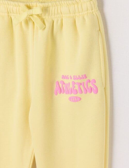 Mac & Ellie Cuff Logo Trackpant, Butter product photo View 02 L