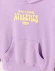 Mac & Ellie Athletics Club Pull On Hoodie, Lilac product photo View 03 S
