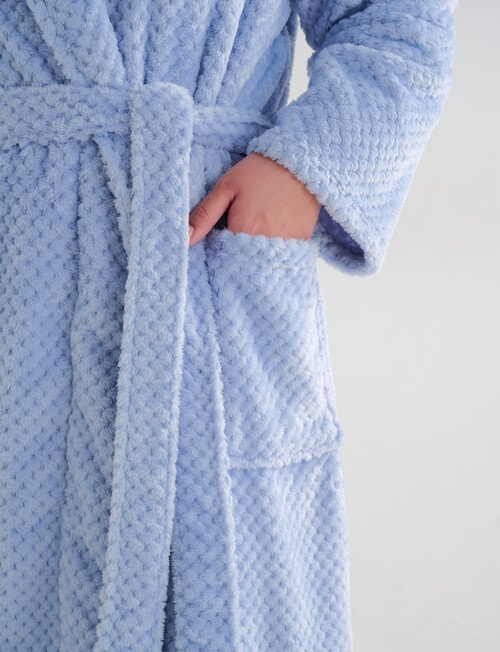 Studio Curve Sleep Basket Weave Robe, Blue product photo View 04 L