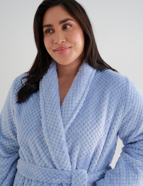 Studio Curve Sleep Basket Weave Robe, Blue product photo View 05 L