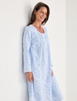 Ruby & Bloom Flannel Nightie, Blue Floral, 10-26 product photo