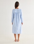 Ruby & Bloom Flannel Nightie, Blue Floral, 10-26 product photo View 02 S