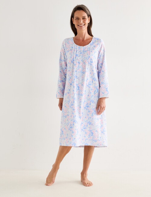 Ruby & Bloom Flannel Nightie, Garden Print product photo