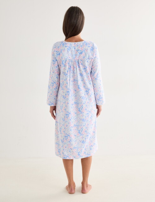 Ruby & Bloom Flannel Nightie, Garden Print product photo View 02 L