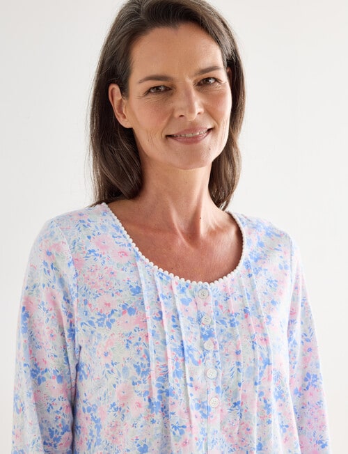 Ruby & Bloom Flannel Nightie, Garden Print product photo View 04 L