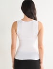 Lyric Thermals Mia Bamboo Singlet, White product photo View 02 S