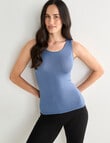 Lyric Thermals Mia Bamboo Singlet, Blue product photo