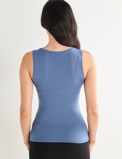 Lyric Thermals Mia Bamboo Singlet, Blue product photo View 02 L
