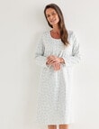 Ruby & Bloom Flannel Nightie, Sage Leaf product photo View 03 S