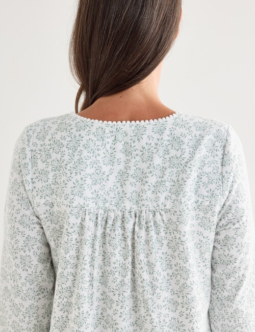 Ruby & Bloom Flannel Nightie, Sage Leaf product photo View 05 L